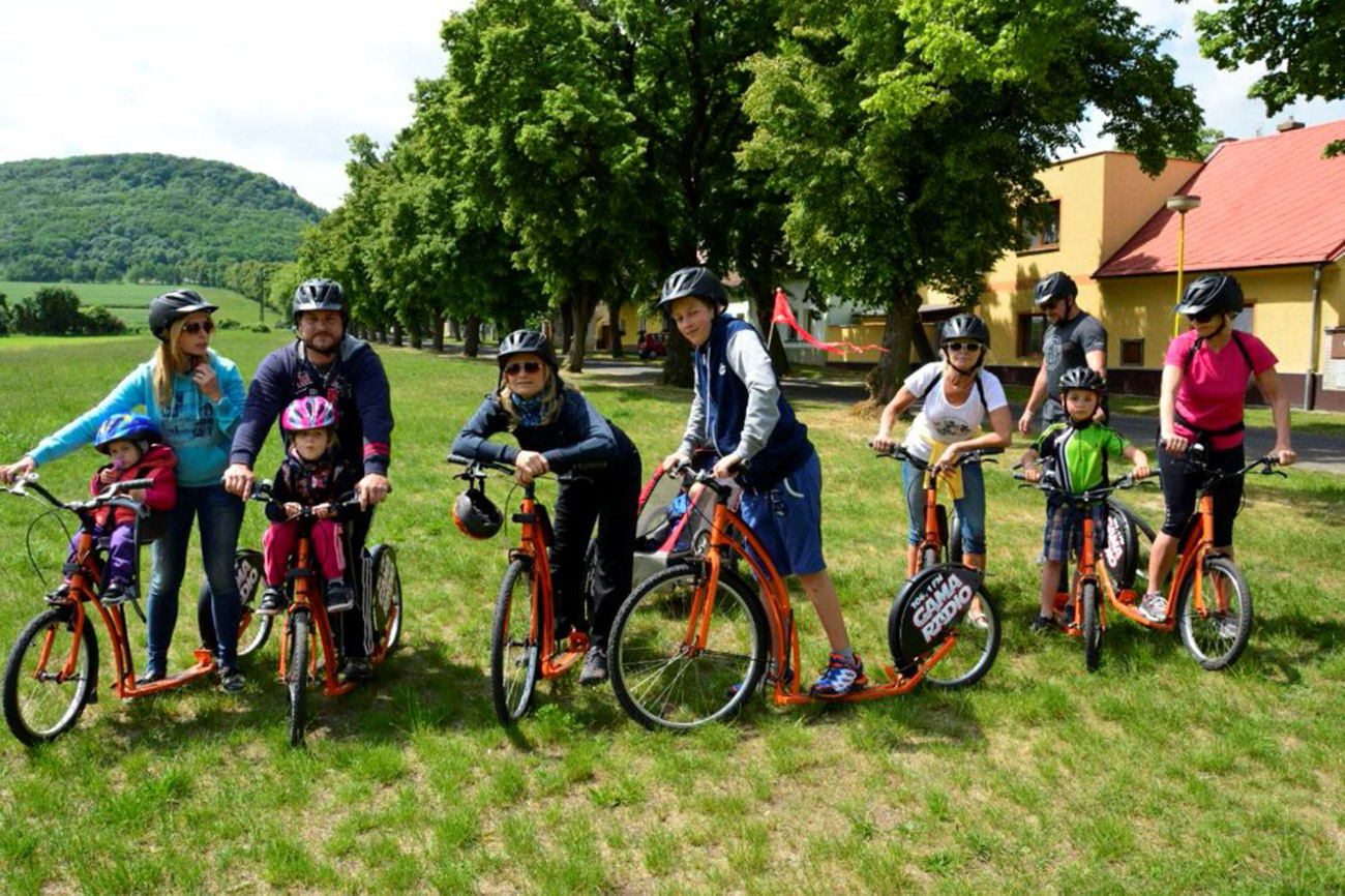 Koloběžky na Podřipsku