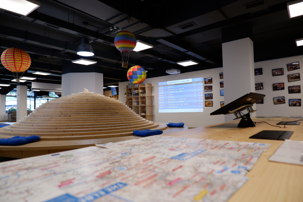 Interiér centra – model Řípu